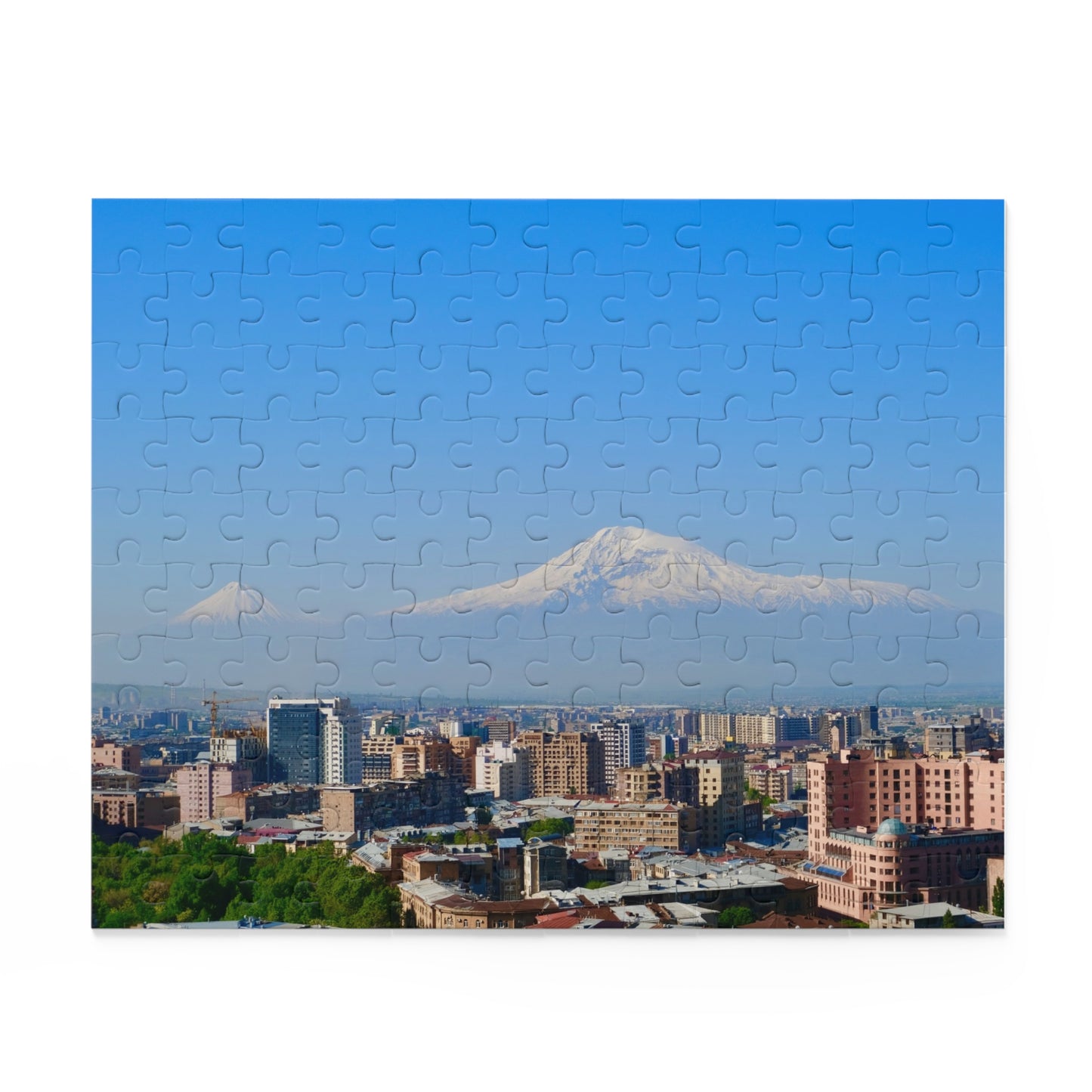Puzzle - Yerevan City with Ararat Mountain Background