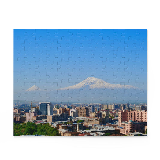 Puzzle - Yerevan City with Ararat Mountain Background