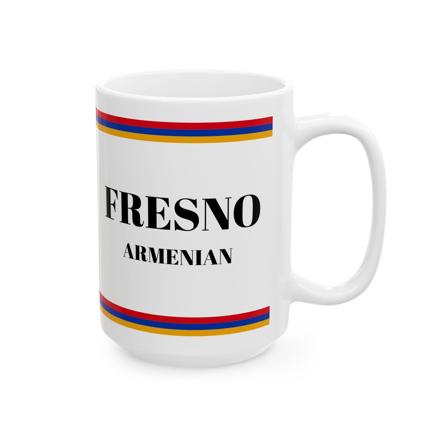 Fresno Armenian Cup, 11oz/15oz Ceramic Mug
