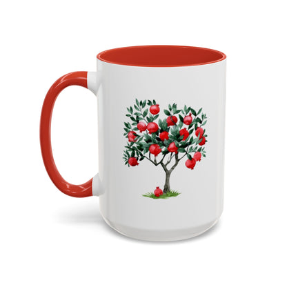 Pomegranate Cup with 365 Seeds of Strength Slogan Ceramic Mug (11oz, 15oz)