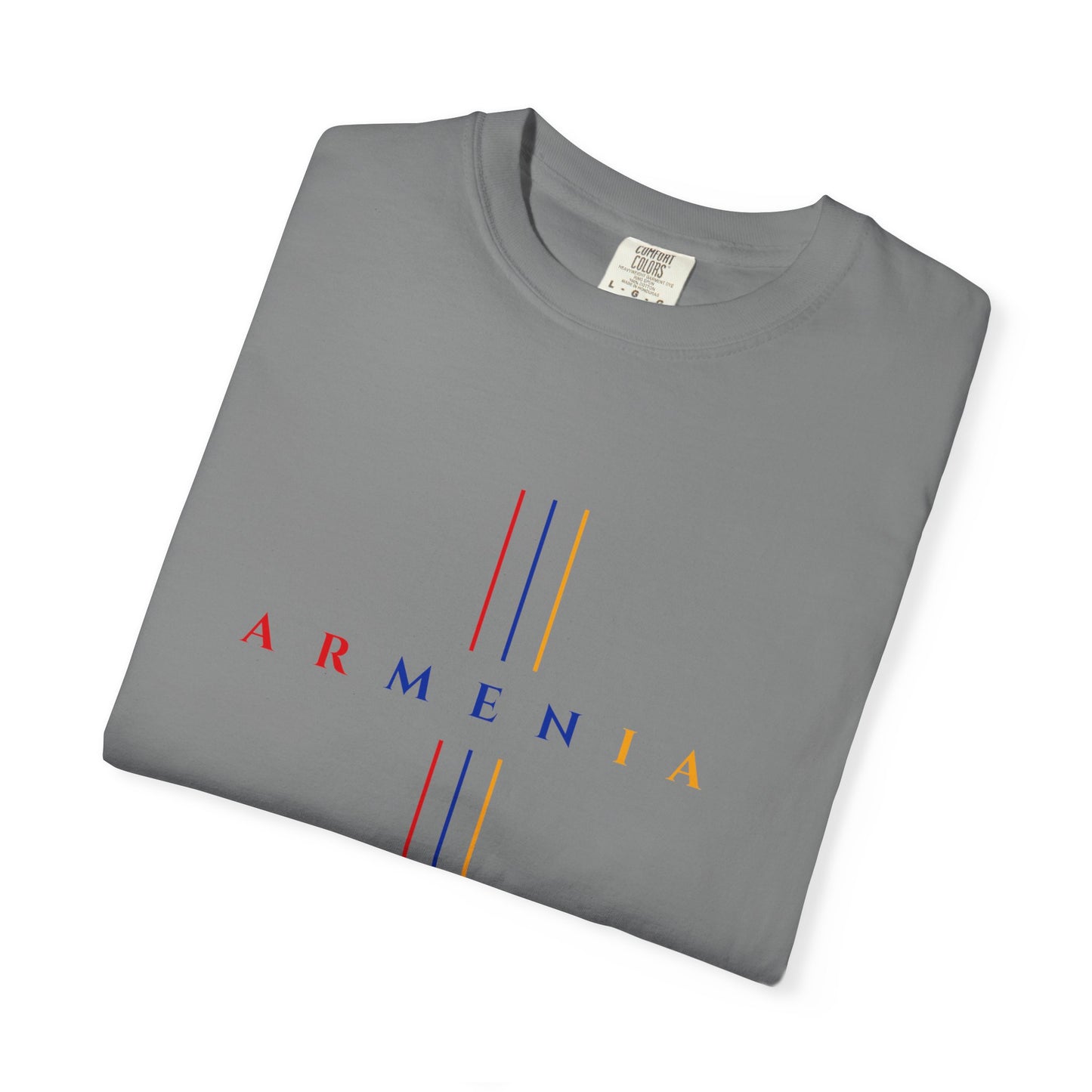 Armenia Cross Unisex T-shirt in Red Blue Orange