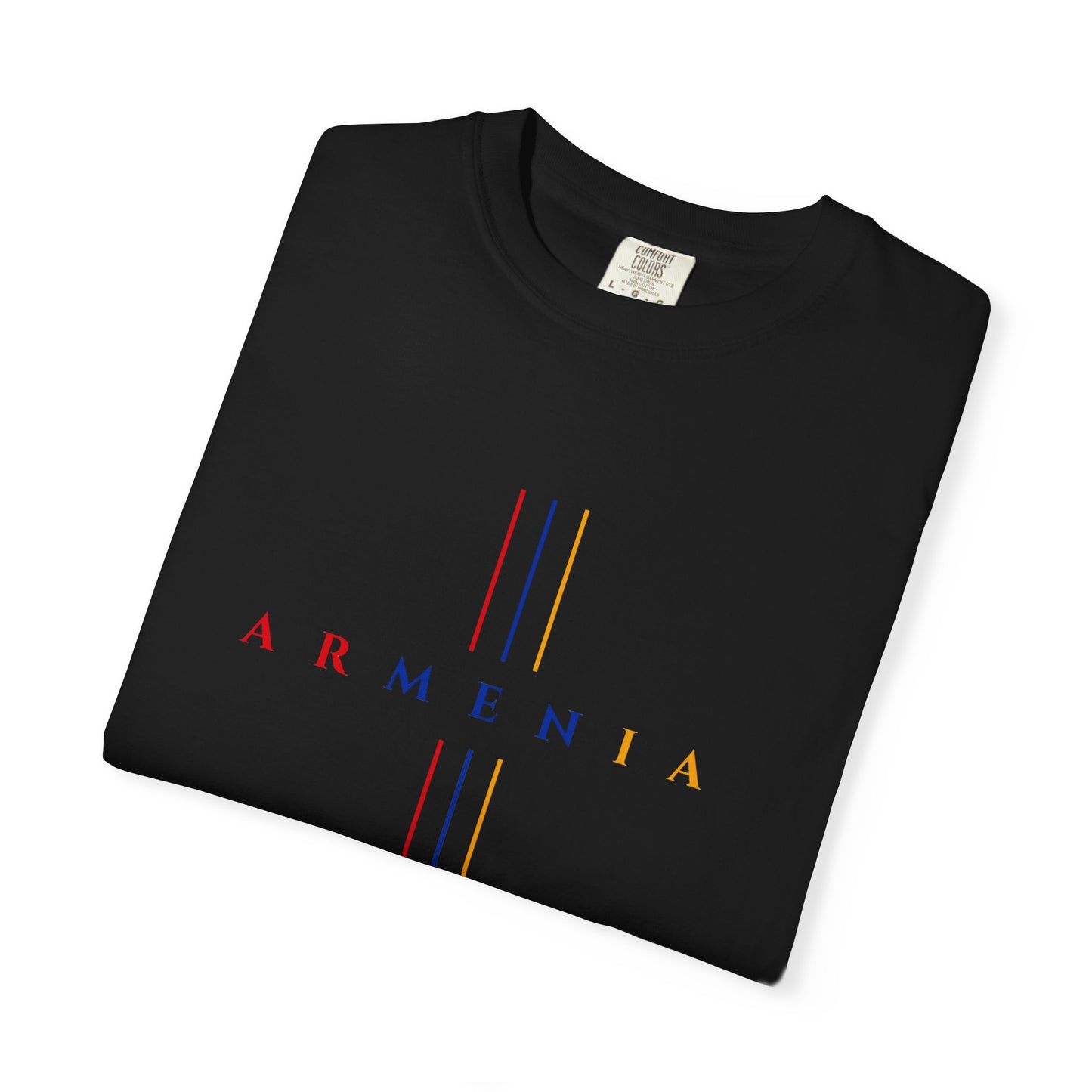 Armenia Cross Unisex T-shirt in Red Blue Orange