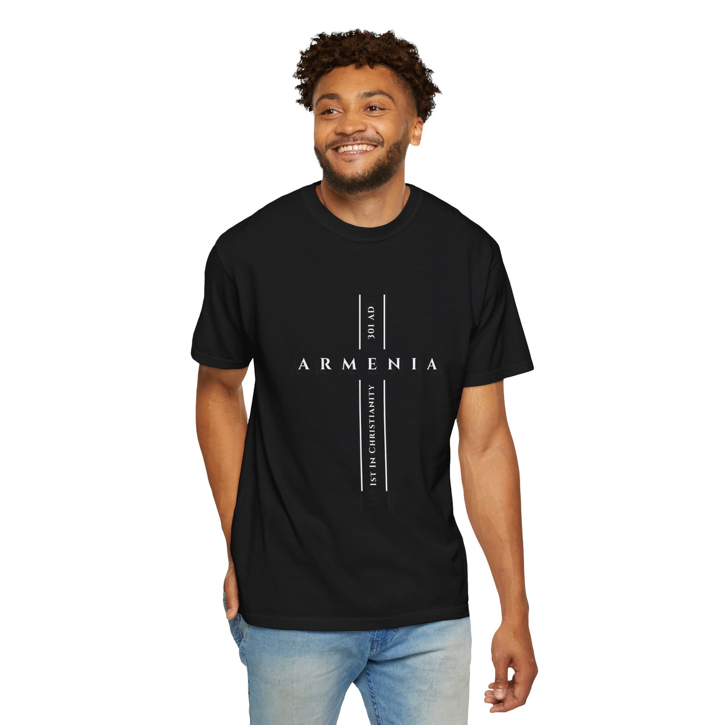 Armenia First in Christianity 301 AD Cross T-shirt