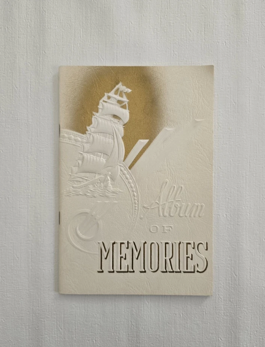 Vintage US Navy School Album Of Memories Book