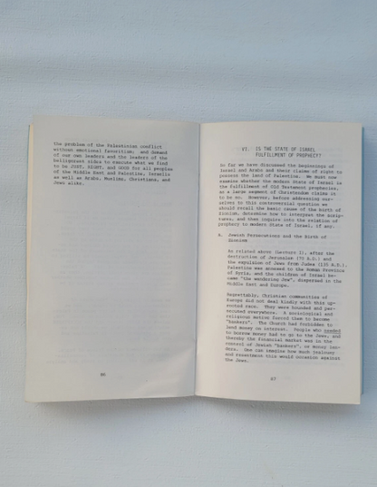 Can Israel And Arabs Be Reconciled?, Hagop A. Chakmakjian, Th.D., 1976