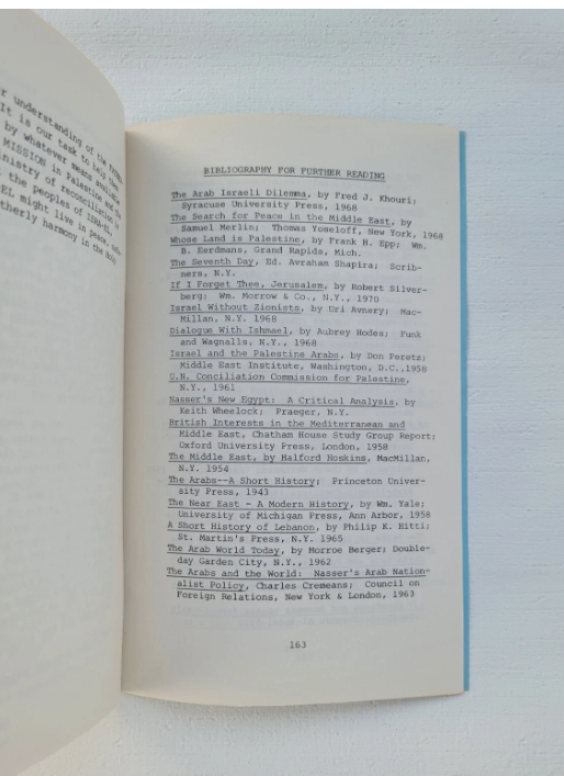 Can Israel And Arabs Be Reconciled?, Hagop A. Chakmakjian, Th.D., 1976