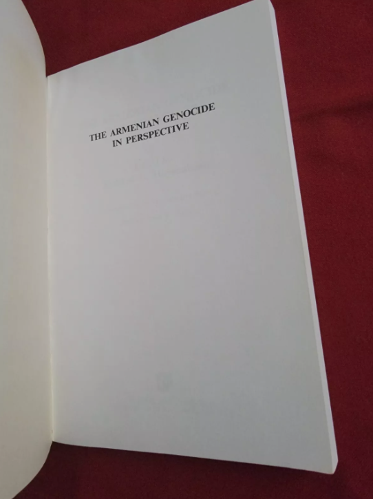 The ARMENIAN Genocide In Perspective. Edited By Richard G. Hovannisian. 4th 1991