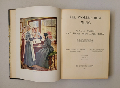 The World's Best Music Book Vol. 4 New York,  The University Society 1903