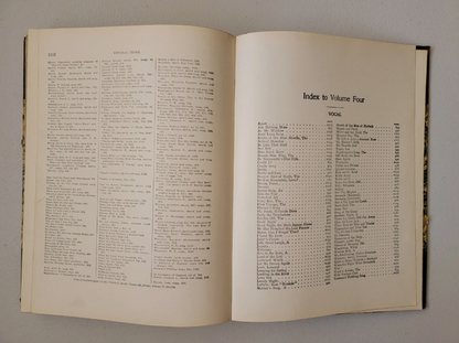 The World's Best Music Book Vol. 4 New York,  The University Society 1903