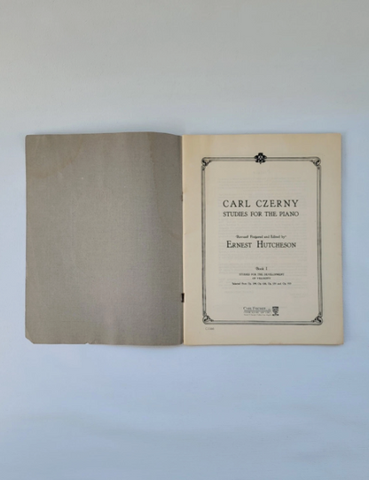 Carl Czerny Studies Piano Sheet Music Book 1 - Velocity Development 1921 VTG