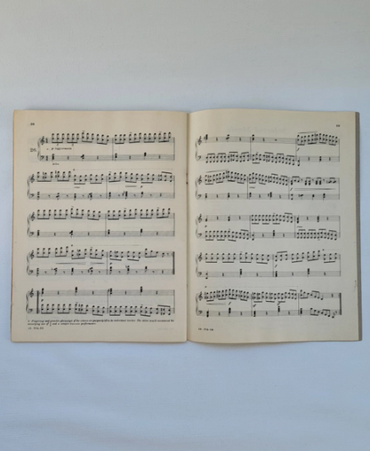 Carl Czerny Studies Piano Sheet Music Book 1 - Velocity Development 1921 VTG