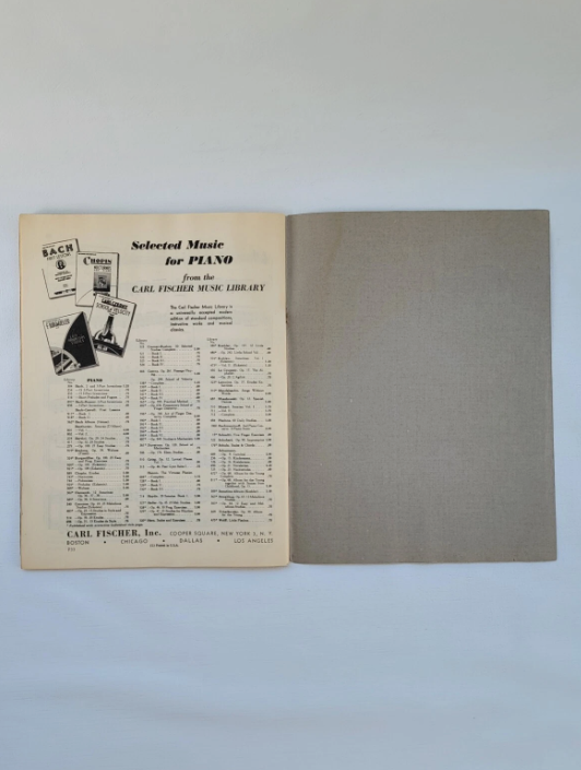 Carl Czerny Studies Piano Sheet Music Book 1 - Velocity Development 1921 VTG