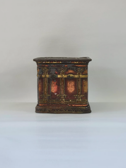 Antique EPICURE Smoking Tobacco Tin Can US Tobacco Co. Hinged Box 4.5"